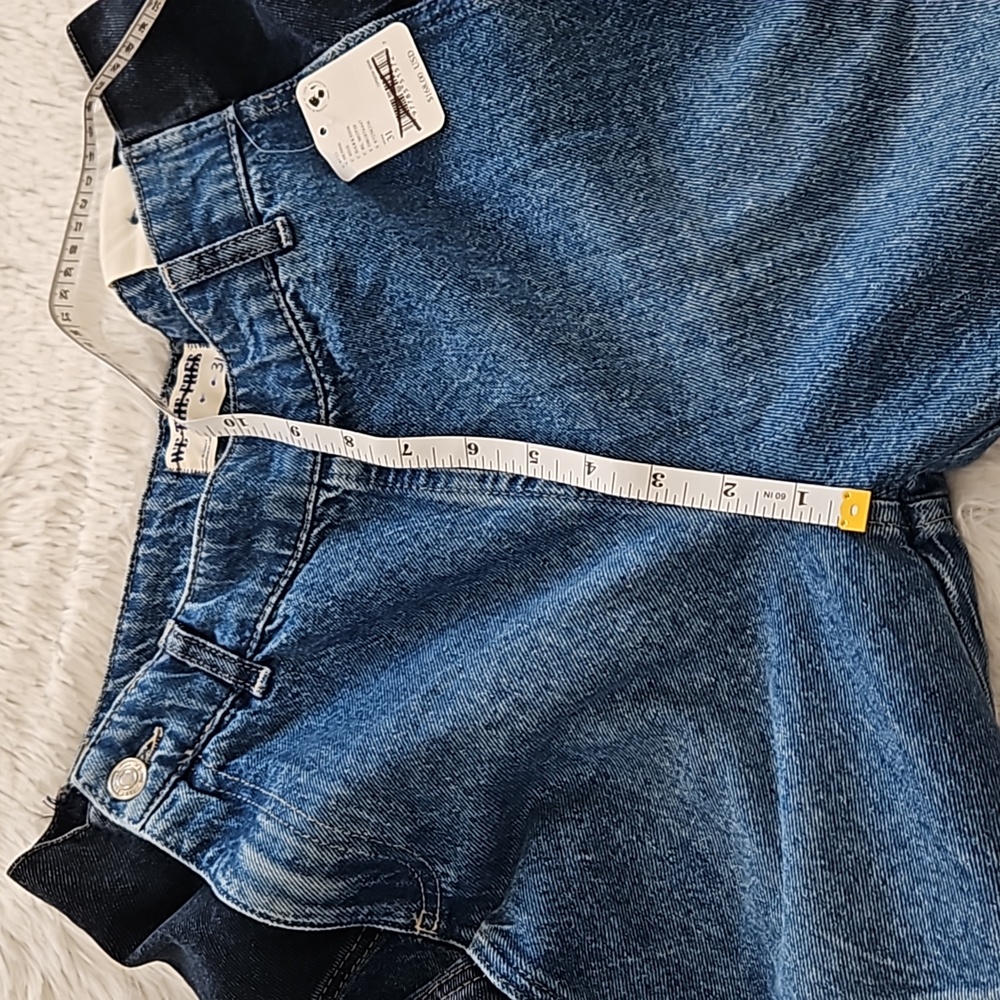 Free People We The Free Moonlit Moto Slim Bootcut Jeans Darkside NWT - Picture 11 of 14
